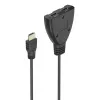 Comutador Hama 4K HDMI 2x1, 2x conector fêmea HDMI - 1x conector macho HDMI