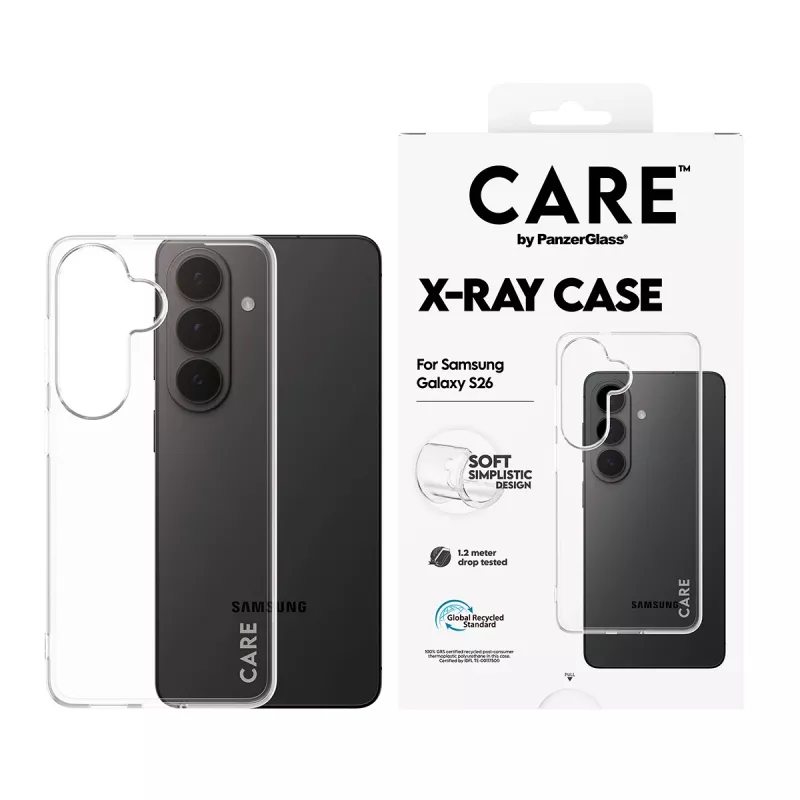 Capa protetora PanzerGlass CARE X-Ray para Samsung Galaxy S26 (CR78132)
