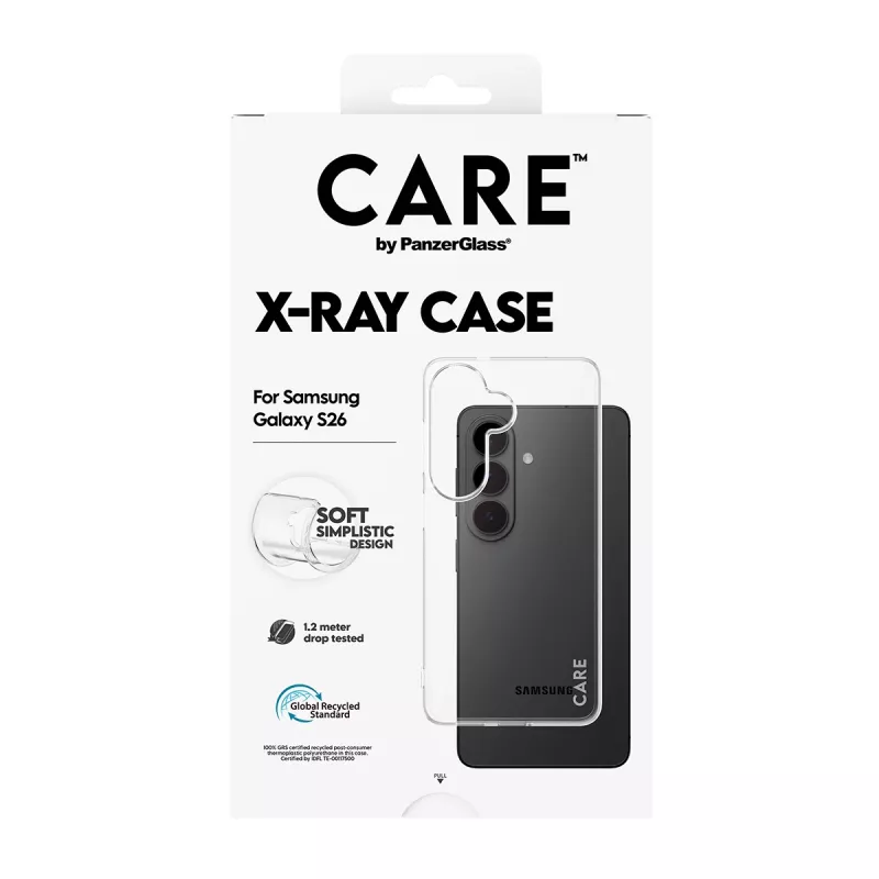 Capa protetora PanzerGlass CARE X-Ray para Samsung Galaxy S26 (CR78132)