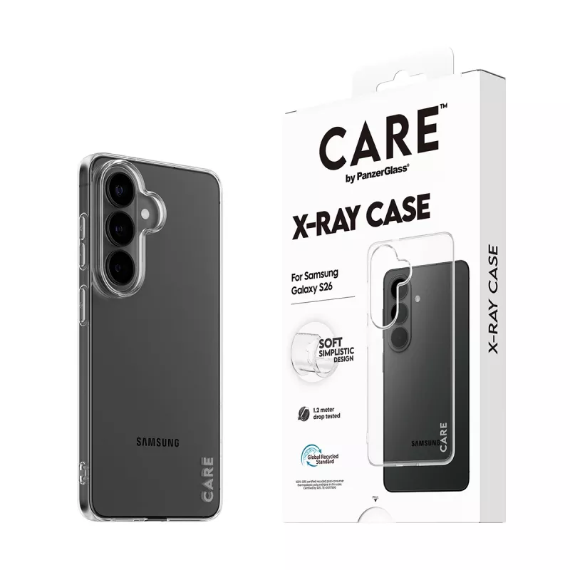 Capa protetora PanzerGlass CARE X-Ray para Samsung Galaxy S26 (CR78132)
