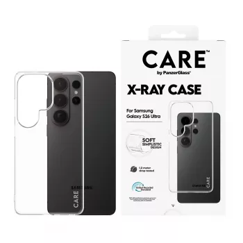 Capa protetora CARE X-Ray da PanzerGlass para Samsung Galaxy S26 Ultra (CR28792) – cobertura protetora transparente para telemóveis