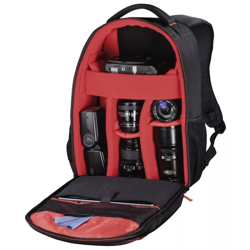 Mochila Hama Miami preta, vermelha