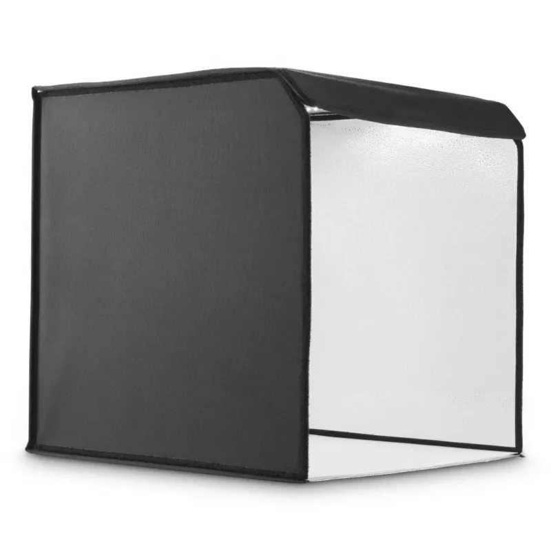 Mini estúdio fotográfico HAMA caixa dobrável com anel de luz LED 50×50 cm, modelo 00004664