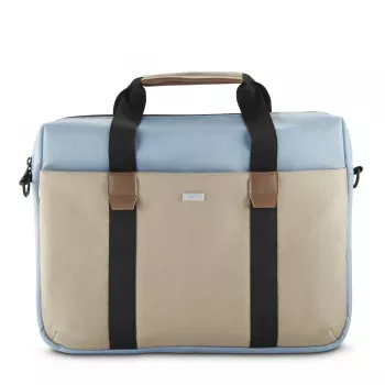 Mala top loader Hama Silvan 35,8 cm (14,1 polegadas) bege, azul