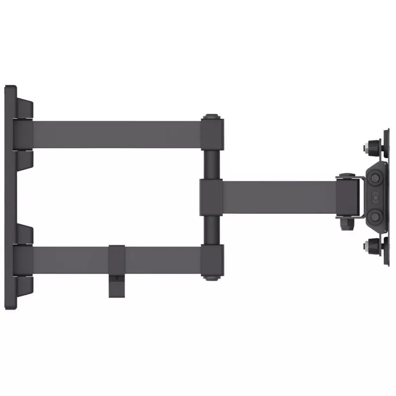 Manhattan Suporte de parede para TV e monitores (Full Motion), Para ecrãs de 13 polegadas a 27 polegadas, Compatibilidade VESA: 75x75 mm e 100x100 mm – Verifique as dimensões dos quatro orifícios de montagem na parte traseira do ecrã para garantir a compatibilidade, Máx. 20 kg, preto, suporte