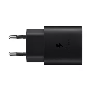 Carregador de parede Samsung EP-TA800XBEGEU 25W USB-C carregamento rápido, adaptador AC compacto