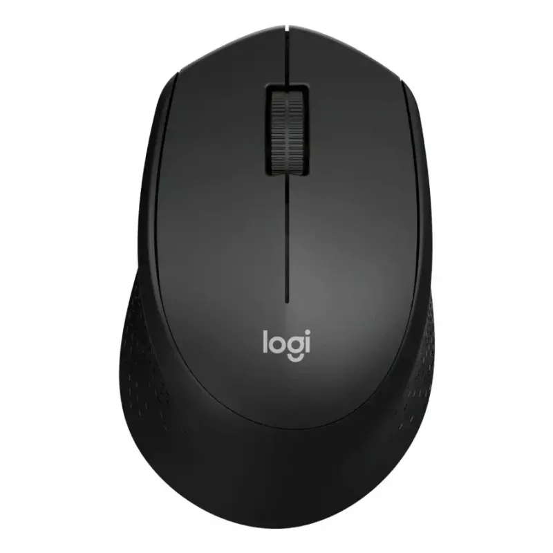 Rato Logitech M330 SILENT PLUS — RF Wireless, para destros, 1000 DPI, 3 botões, roda de deslocamento, preto, a pilhas