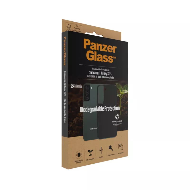 Capa PanzerGlass Samsung Galaxy S22 Plus Preto Biodegradável
