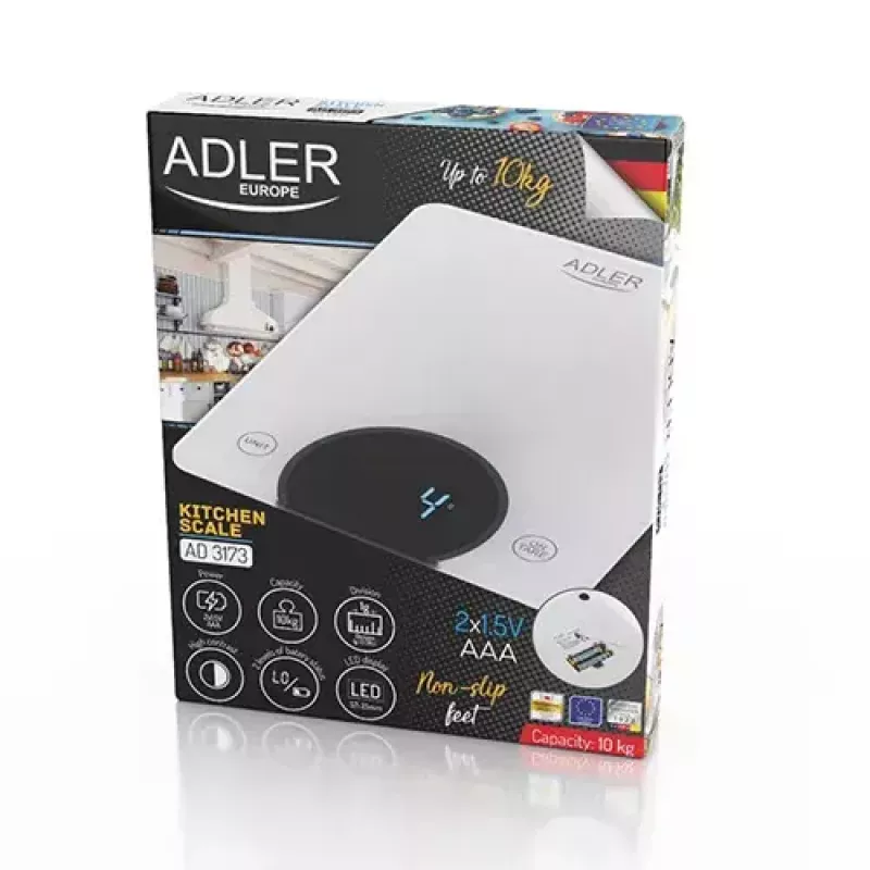Balança de cozinha eletrónica Adler AD 3173W