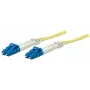 Cabo de patch de fibra ótica Intellinet, OS2, LC/LC, 5 m, amarelo, duplex, monomodo, 9/125 µm, LSZH, fibra, garantia vitalícia