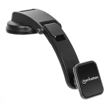 Suporte universal para painel de automóvel Manhattan com suporte magnético para smartphone, utilização horizontal ou vertical, preto, três anos de garantia