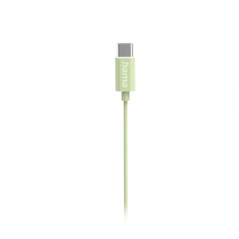 Hama Curly Headset com fios In-Ear Chamadas/Música USB Type-C Verde-claro
