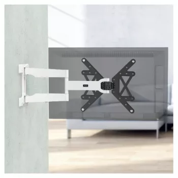 Suporte de parede para TV Hama 00220854 165,1 cm (65 polegadas) Preto, Branco