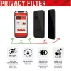 Proteção de ecrã Displex Privacy Full Cover (10H) para Apple iPhone 12/12 Pro, moldura de montagem Eco, filtro de privacidade, vidro temperado, película protetora resistente a riscos, compatível com capa