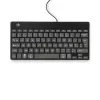 Teclado ergonómico R-Go Tools R-Go Compact Break, teclado compacto com software de pausas, AZERTY (BE), com fios, preto