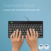 Teclado ergonómico R-Go Tools R-Go Compact Break, teclado compacto com software de pausas, AZERTY (BE), com fios, preto
