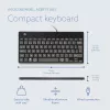 Teclado ergonómico R-Go Tools R-Go Compact Break, teclado compacto com software de pausas, AZERTY (BE), com fios, preto