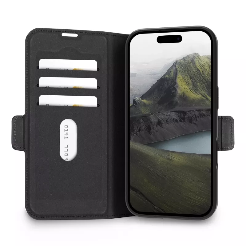 dbramante1928 Oslo Pro MagSafe capa flip para Apple iPhone 17, preto (OP63MSBL6807)