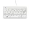 R-Go Tools teclado ergonómico R-Go Compact Break, teclado compacto com software de pausas, AZERTY (FR), com fios, branco