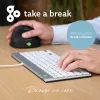 R-Go Tools teclado ergonómico R-Go Compact Break, teclado compacto com software de pausas, AZERTY (FR), com fios, branco
