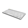 R-Go Tools teclado ergonómico R-Go Compact Break, teclado compacto com software de pausas, AZERTY (FR), Bluetooth, branco