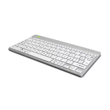 R-Go Tools teclado ergonómico R-Go Compact Break, teclado compacto com software de pausas, AZERTY (FR), Bluetooth, branco