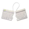 R-Go Tools teclado ergonómico R-Go Split Break com software de pausas, teclado ergonómico dividido, AZERTY (FR), Bluetooth, branco