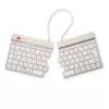 R-Go Tools teclado ergonómico R-Go Split Break com software de pausas, teclado ergonómico dividido, AZERTY (FR), Bluetooth, branco