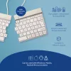 R-Go Tools teclado ergonómico R-Go Split Break com software de pausas, teclado ergonómico dividido, AZERTY (FR), Bluetooth, branco