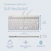 R-Go Tools teclado ergonómico R-Go Split Break com software de pausas, teclado ergonómico dividido, AZERTY (FR), Bluetooth, branco