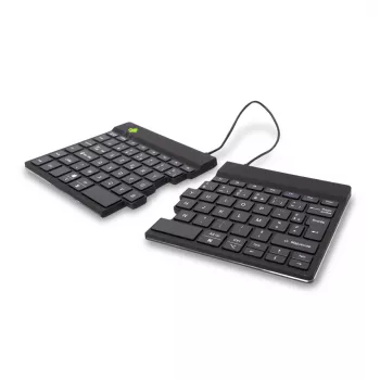 R-Go Tools teclado ergonómico R-Go Split Break com software de pausas, teclado ergonómico dividido, AZERTY (FR), Bluetooth, preto
