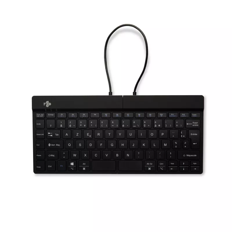 R-Go Tools teclado ergonómico R-Go Split Break com software de pausas, teclado ergonómico dividido, AZERTY (FR), Bluetooth, preto