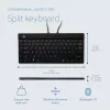 R-Go Tools teclado ergonómico R-Go Split Break com software de pausas, teclado ergonómico dividido, AZERTY (FR), Bluetooth, preto