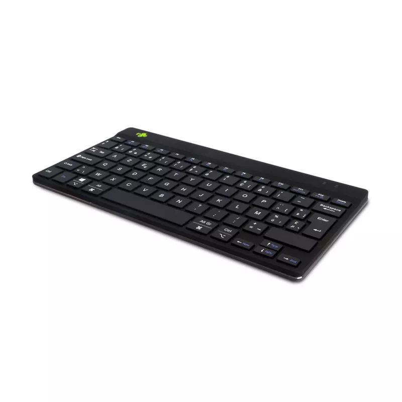 R-Go Tools teclado ergonómico R-Go Compact Break, teclado compacto com software de pausas, AZERTY (BE), Bluetooth, preto