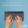 R-Go Tools teclado ergonómico R-Go Compact Break, teclado compacto com software de pausas, AZERTY (BE), Bluetooth, preto