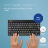 R-Go Tools teclado ergonómico R-Go Compact Break, teclado compacto com software de pausas, AZERTY (BE), Bluetooth, preto