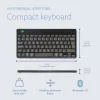 R-Go Tools teclado ergonómico R-Go Compact Break, teclado compacto com software de pausas, AZERTY (BE), Bluetooth, preto