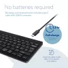R-Go Tools teclado ergonómico R-Go Compact Break, teclado compacto com software de pausas, AZERTY (BE), Bluetooth, preto