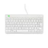 R-Go Tools teclado ergonómico R-Go Compact Break, teclado compacto com software de pausas, AZERTY (BE), com fios, branco