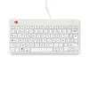 R-Go Tools teclado ergonómico R-Go Compact Break, teclado compacto com software de pausas, AZERTY (BE), com fios, branco