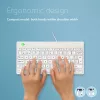 R-Go Tools teclado ergonómico R-Go Compact Break, teclado compacto com software de pausas, AZERTY (BE), com fios, branco
