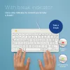 R-Go Tools teclado ergonómico R-Go Compact Break, teclado compacto com software de pausas, AZERTY (BE), com fios, branco