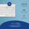 R-Go Tools teclado ergonómico R-Go Compact Break, teclado compacto com software de pausas, AZERTY (BE), com fios, branco