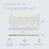 R-Go Tools teclado ergonómico R-Go Compact Break, teclado compacto com software de pausas, AZERTY (BE), com fios, branco