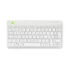 R-Go Tools teclado ergonómico R-Go Compact Break, teclado compacto com software de pausas, AZERTY (BE), Bluetooth, branco