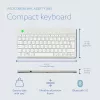 R-Go Tools teclado ergonómico R-Go Compact Break, teclado compacto com software de pausas, AZERTY (BE), Bluetooth, branco