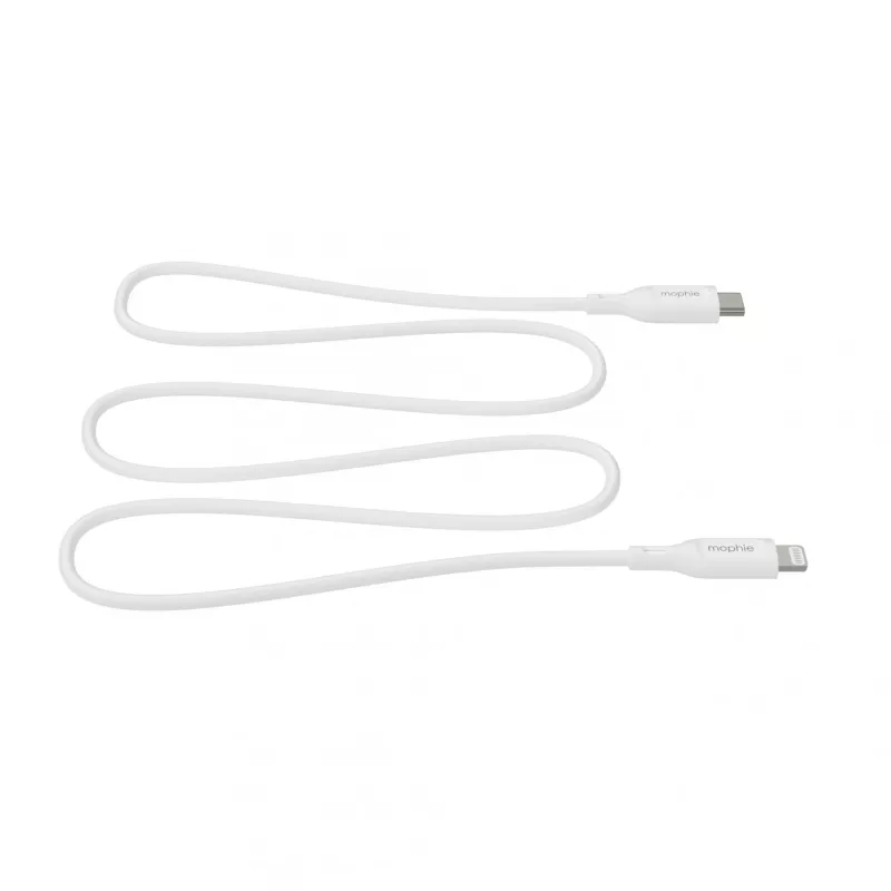 mophie essentials cabo de carregamento Lightning para USB-C (1M) branco