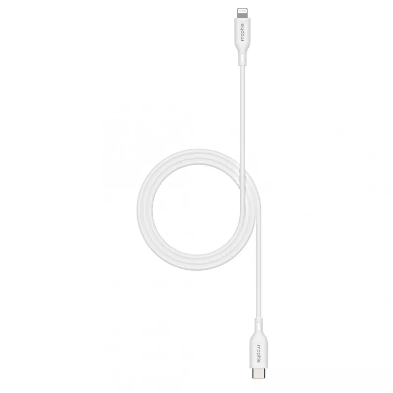 mophie essentials cabo de carregamento Lightning para USB-C (1M) branco