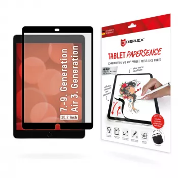 Proteção de ecrã tipo papel Displex TABLET PAPERSENSE para iPad 7.ª/8.ª/9.ª geração e iPad Air 3, mate 26,7 cm (10,5 polegadas), 3H, removível