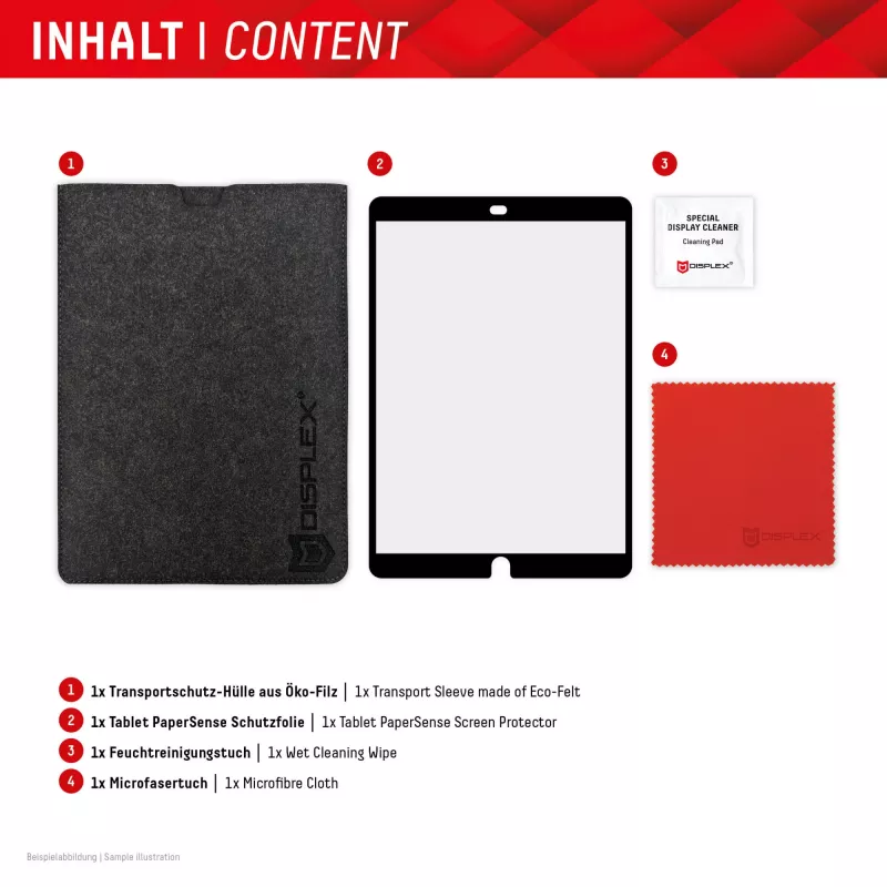 Proteção de ecrã tipo papel Displex TABLET PAPERSENSE para iPad 7.ª/8.ª/9.ª geração e iPad Air 3, mate 26,7 cm (10,5 polegadas), 3H, removível